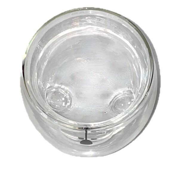 Double-Layer Clear Glass Insulated Beverage Cup Cute Teddy Bear Design NWOT - Picture 4 of 6